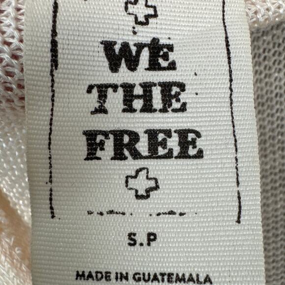 We The Free Top Chasing You Hacci Knit Twist Back Bohemian SZ S NWT Alabaster - Picture 7 of 7